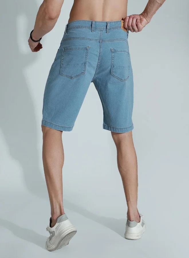 HIGH STAR Men Blue Shorts