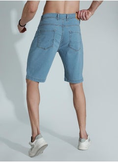 HIGH STAR Men Blue Shorts  - Image 3