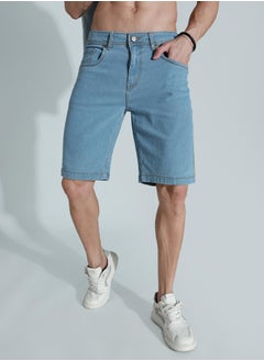 HIGH STAR Men Blue Shorts  - Image 2