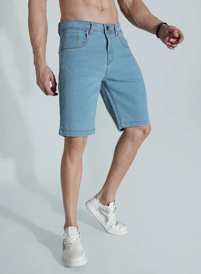 HIGH STAR Men Blue Shorts
