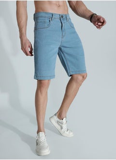 HIGH STAR Men Blue Shorts  - Image 4