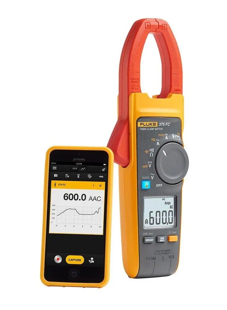 Fluke 375 FC True-RMS AC/DC Clamp Meter - Image 2