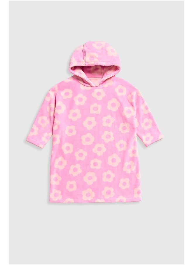 mothercare Flower Fleece Hoodie  - Image 1