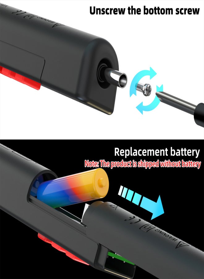 بي سايد جهاز قياس متعدد BSIDE Z1 بشاشة LCD رقمية، كاشف جهد ذكي من نوع القلم، 2000 عداد، جهد تيار مستمر/تيار متردد، مقاومة التردد، استمرارية NCV، سلك حي، سلك محايد، جهاز فحص - Image 4