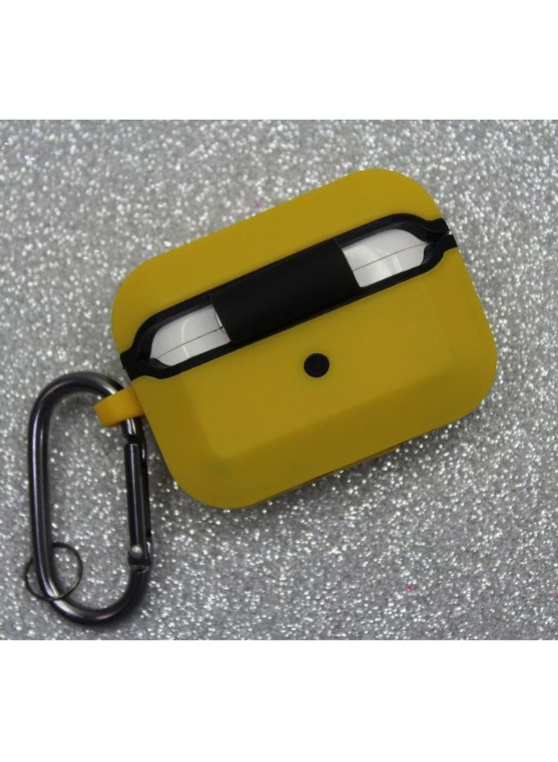 UAG Ecosystem Compatible with AirPod Pro Case Full-Body Protective Soft-Touch Hard Case with Detachable Carabiner, Standard Issue Hard Case (Yellow - Black) - Image 5