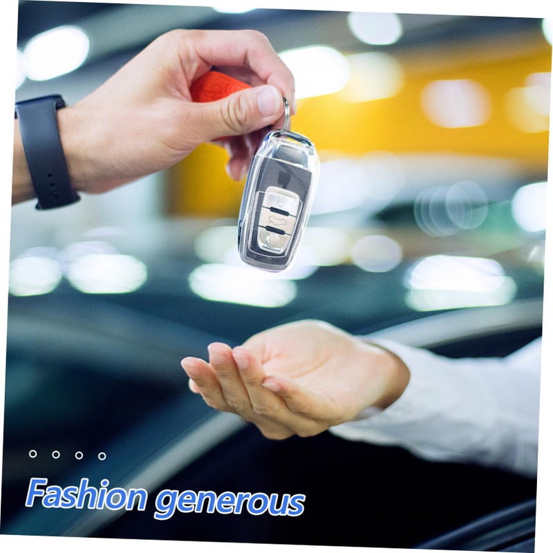 Clear Minimalist Key Cover Protector Transparent Scratch Resistant Easy Installation - Image 5