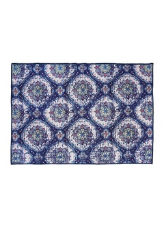 Status Contract 3D Printed Perfect Rugs for Living Area | Rug and for Bedroom |Rug for Dining Table Rug Floor with Anti Slip Backing, Kashmiri Blue, 121 X 182 Cm  - Image 2