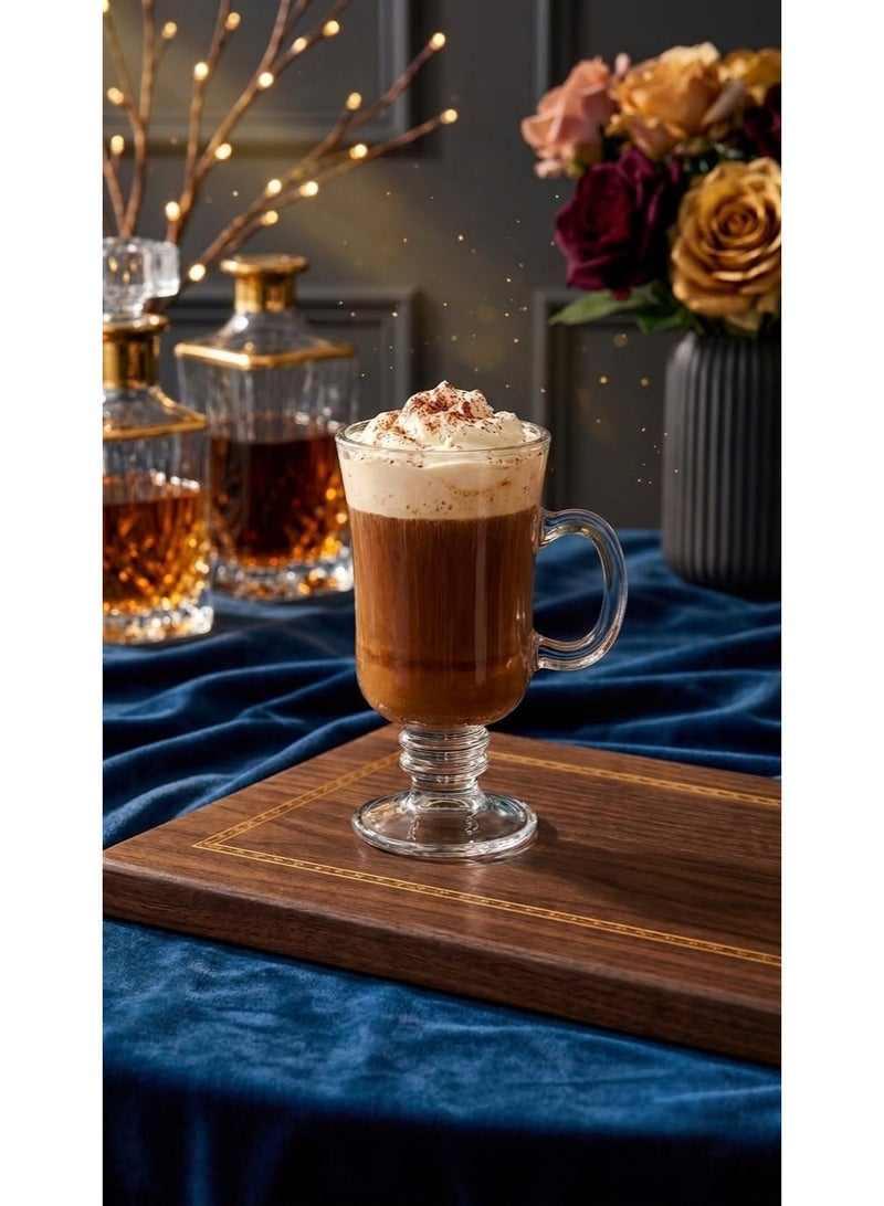 Rayan 6-piece juice glass set with an elegant design and handle, 230ml - Image 4