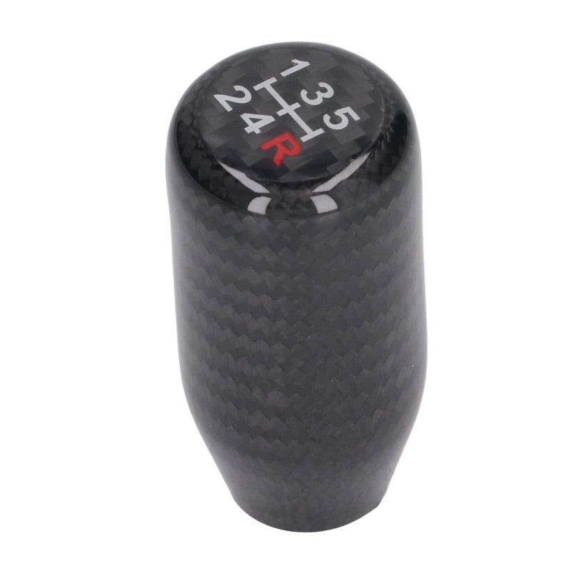 Carbon Fiber Gear Shift Knob: 5 Gears, Comfortable Ergonomic Design, Smooth Surface - Wide Compatibility, Cool Decorative Style for Manual or Automatic Vehicle Interior Replacement - Image 2