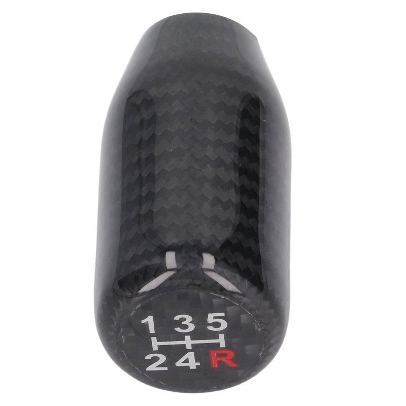 Carbon Fiber Gear Shift Knob: 5 Gears, Comfortable Ergonomic Design, Smooth Surface - Wide Compatibility, Cool Decorative Style for Manual or Automatic Vehicle Interior Replacement - Image 4