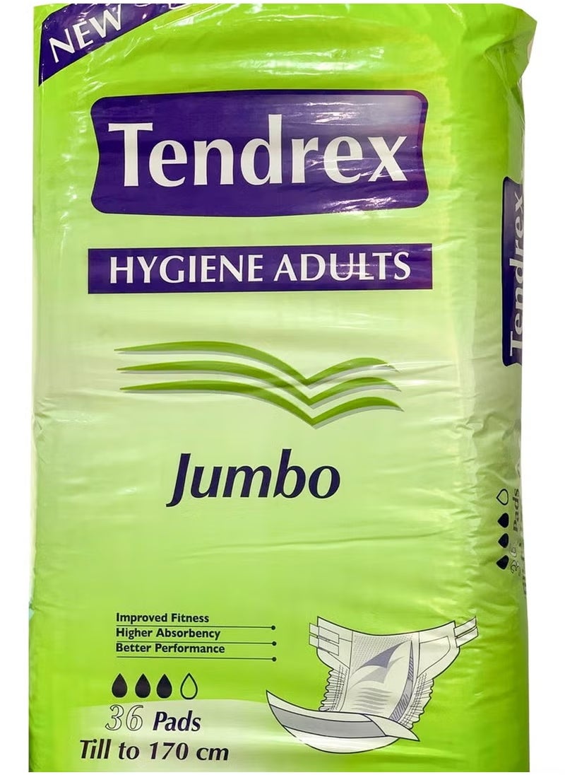 Sanita Tendrex Hygiene Adults Jumbo Diapers 36 
