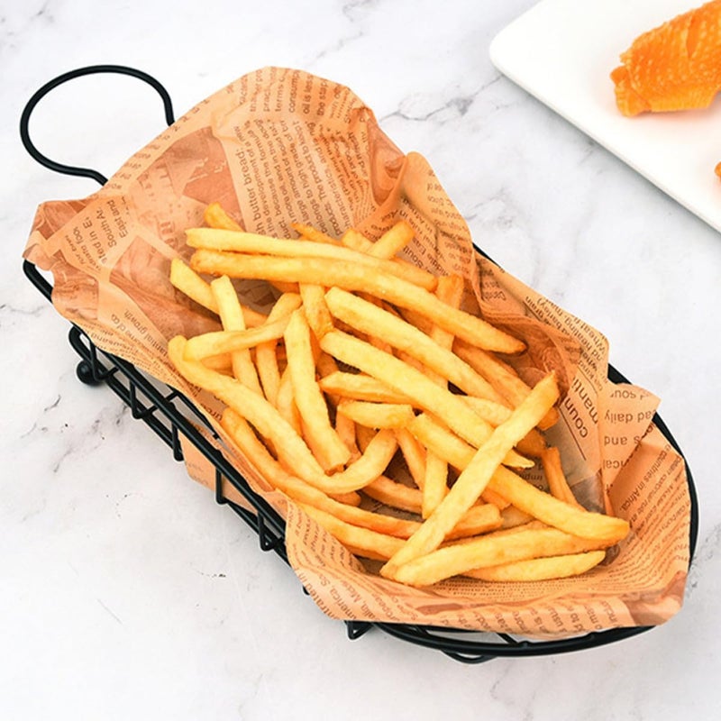 PRETYZOOM Multi-function Bread and French Fry Chip Basket Set, 2pcs Reusable Portable Food Storage Baskets for Kitchen and Restaurant Use - Image 4