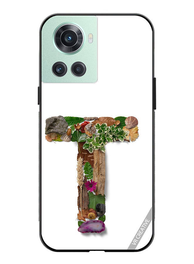 VR CREATIVE Protective Case Cover For OnePlus Ace Alphabet T Design Multicolour - Image 1