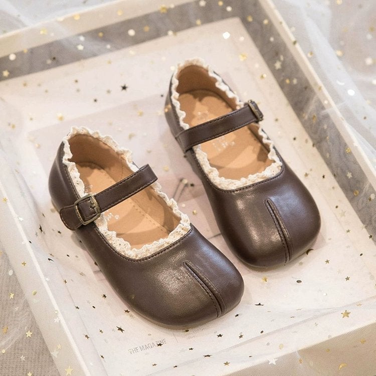 Girls Small Leather Shoes 2025 Spring New Children'S Shoes Soft-Soled Princess Shoes Women'S Treasure Shoes Black Girls - Image 1