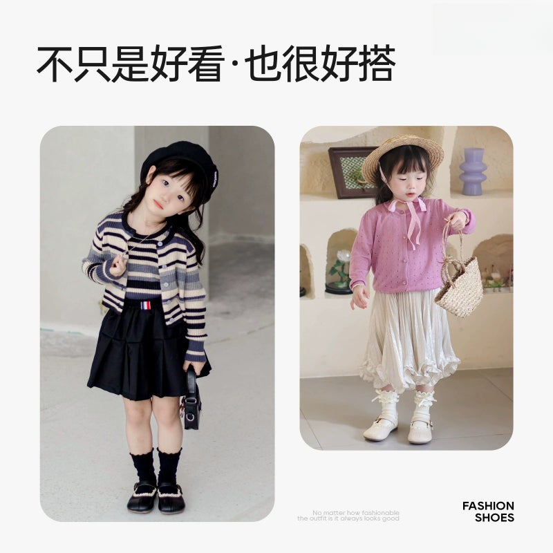 Girls Small Leather Shoes 2025 Spring New Children'S Shoes Soft-Soled Princess Shoes Women'S Treasure Shoes Black Girls - Image 3