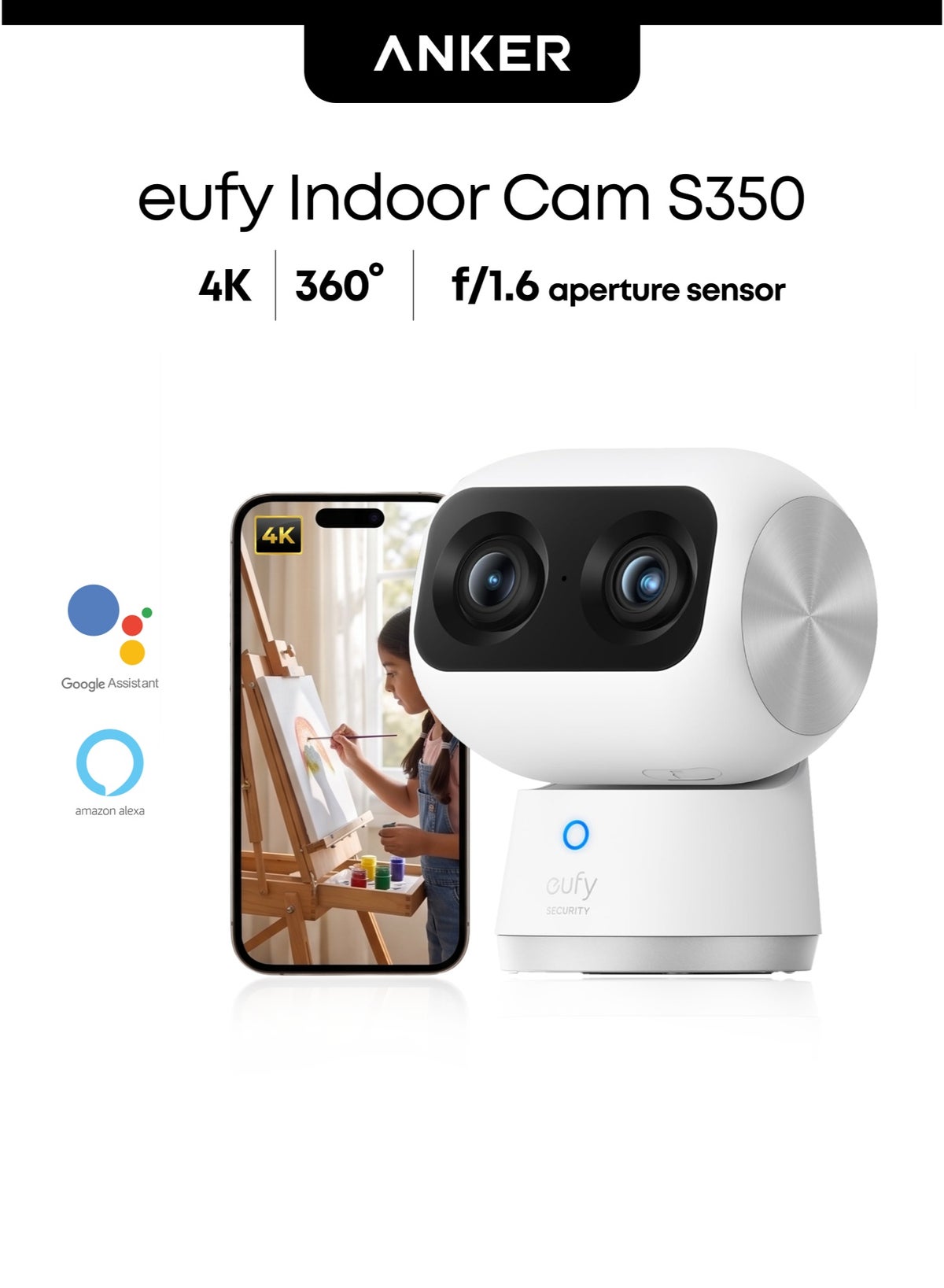 eufy Eufy Security Indoor Cam S350 Z5B1A46A6C0E08FBBECD2Z