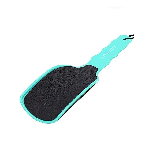 Vitalogy - Callus Remover For Feet | Foot Scrubber For Dead Skin Remover | Curved Foot File Removes Hard Skin, Leaves Feet Smooth | Pedicure Tools - Foot Filer Rasp (Green) - Image 1