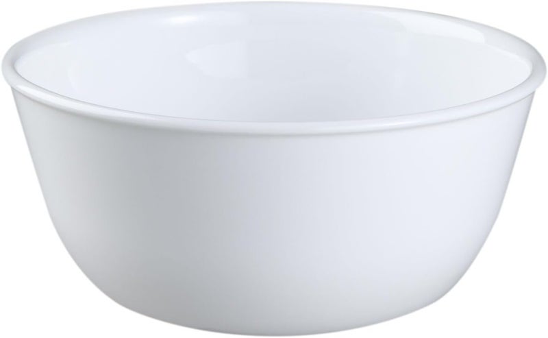 Coordinates Wh Livingware Super Soup/Cereal Bowl, 28 oz, Winter Frost White, Set of 3