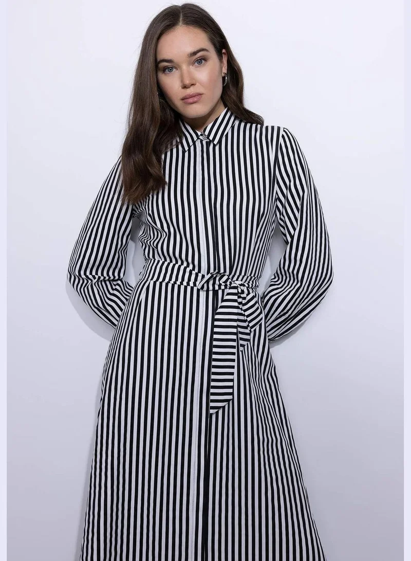 DeFacto Woman Long Sleeve Woven Dress