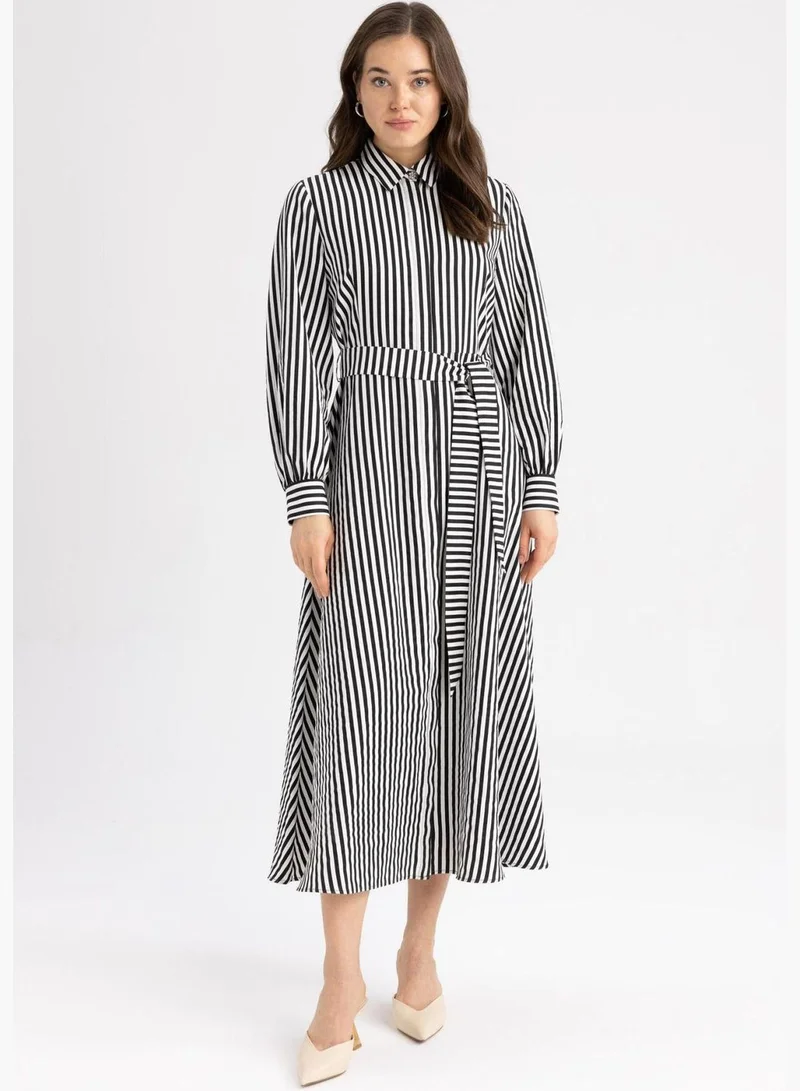 DeFacto Woman Long Sleeve Woven Dress