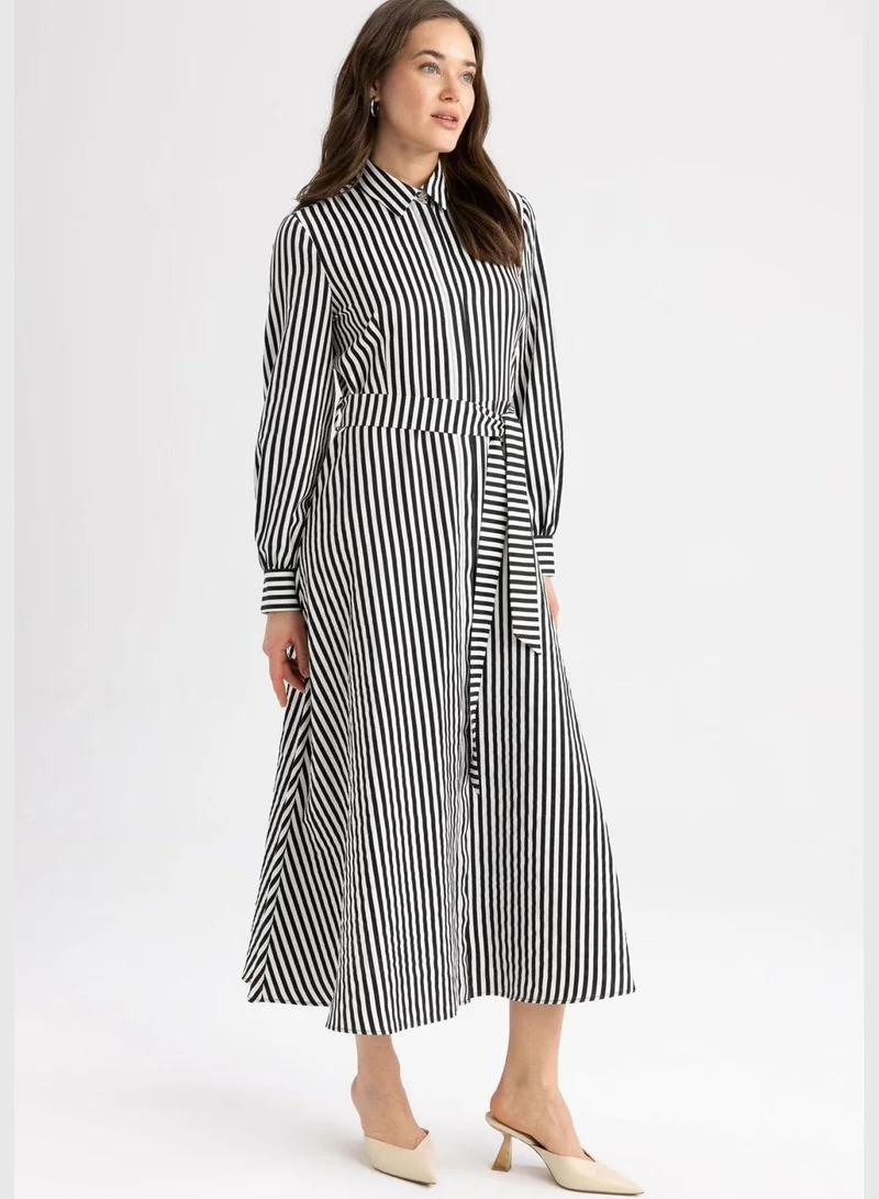 DeFacto Woman Long Sleeve Woven Dress