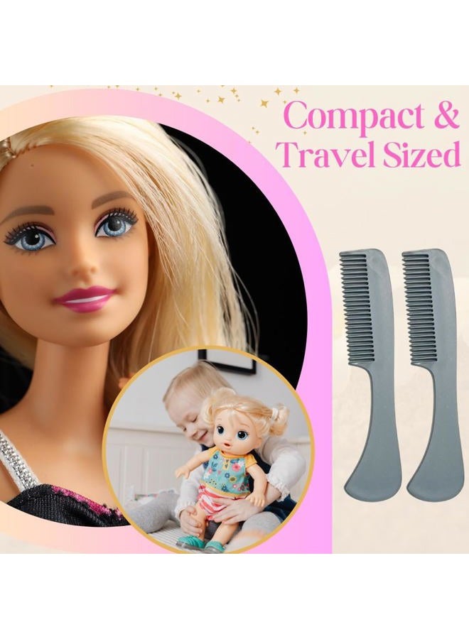 G.B.S Ultimate and Unbreakable Baby Doll Comb X-.for Perfect Grooming Fine Toothed Comb, Small Pocket Size Designed for Beard and Mustache Saw-Cut - Metallic Gray (Pack of 3) - Image 5