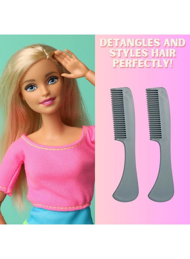 G.B.S Ultimate and Unbreakable Baby Doll Comb X-.for Perfect Grooming Fine Toothed Comb, Small Pocket Size Designed for Beard and Mustache Saw-Cut - Metallic Gray (Pack of 3) - Image 3