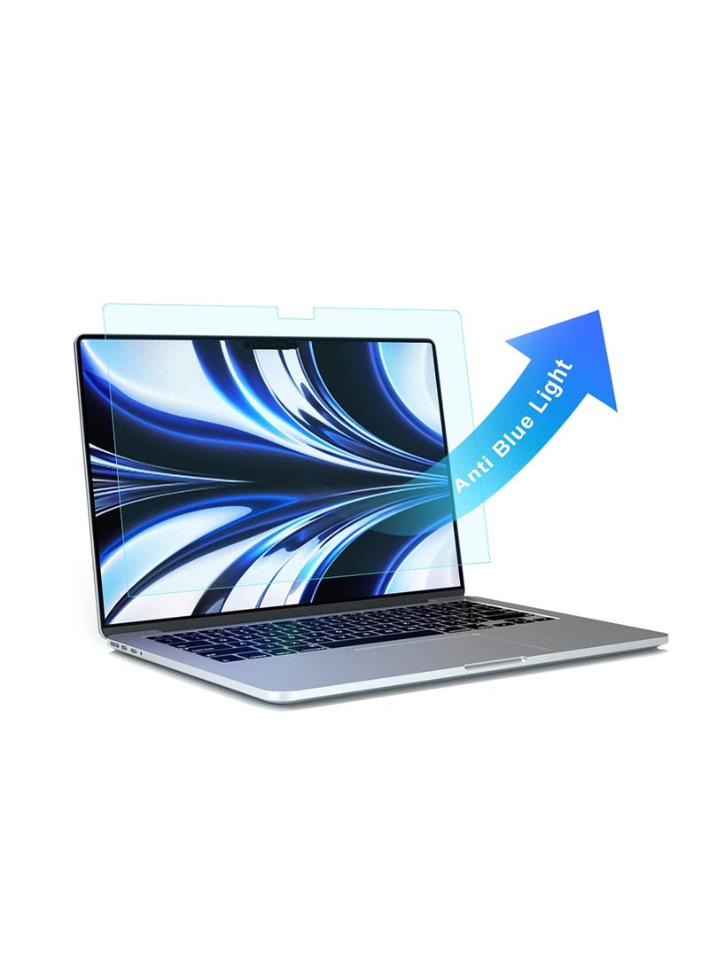 واقي شاشة مضاد للتوهج ومضاد للضوء الأزرق مقاس 13.6 بوصة لجهاز MacBook Air M2 الجديد مقاس 13.6 بوصة (طراز: A2681)، يعمل على تصفية الضوء الأزرق وتخفيف إجهاد العين - Image 5