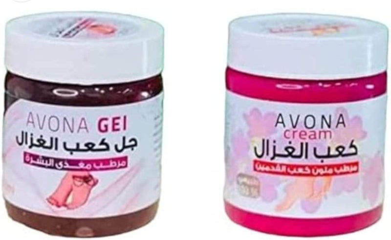 Evona Mourd Gel Skin and Suede Heel Cream, 2 Pieces