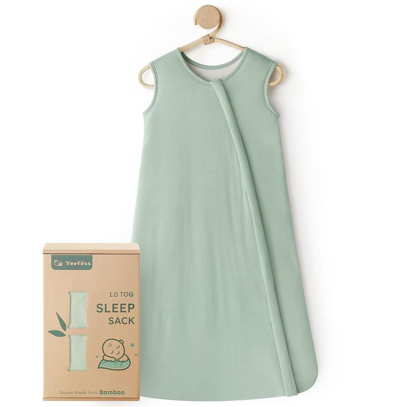 Yoofoss Rayon Made from Bamboo Baby Sleep Sack 612 Months 10 Tog Baby Wearable Blanket Super Soft Infant Toddler Sleeping Sack 2Way Zipper - Image 1