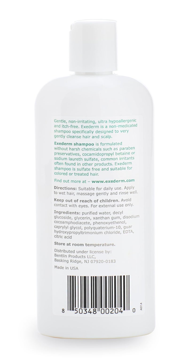 exederm شامبو إكزديرم للإكزيما والتهاب الجلد الدهني، 8 أونصة سائلة، تركيبة فائقة الحساسية وغير مهيجة، للعناية اليومية بالشعر لفروة الرأس الجافة والمتهيجة والمتقشرة والحكة، مضاد للحساسية، خالي من البارابين والكبريتات - Image 5