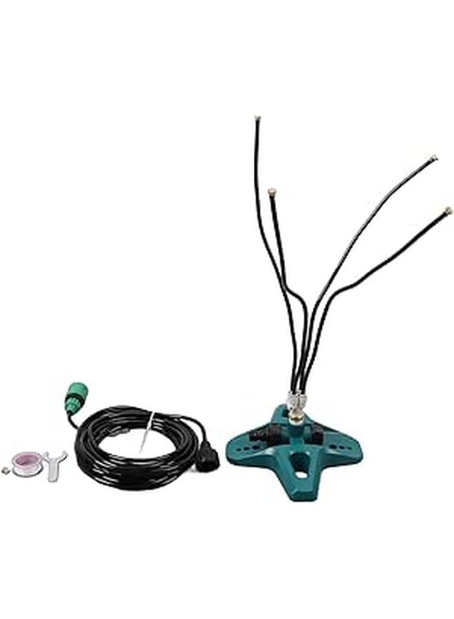 Outdoor Portable Misting Cooling System with 4 Brass Nozzles and 8 Meter Hose - Image 1