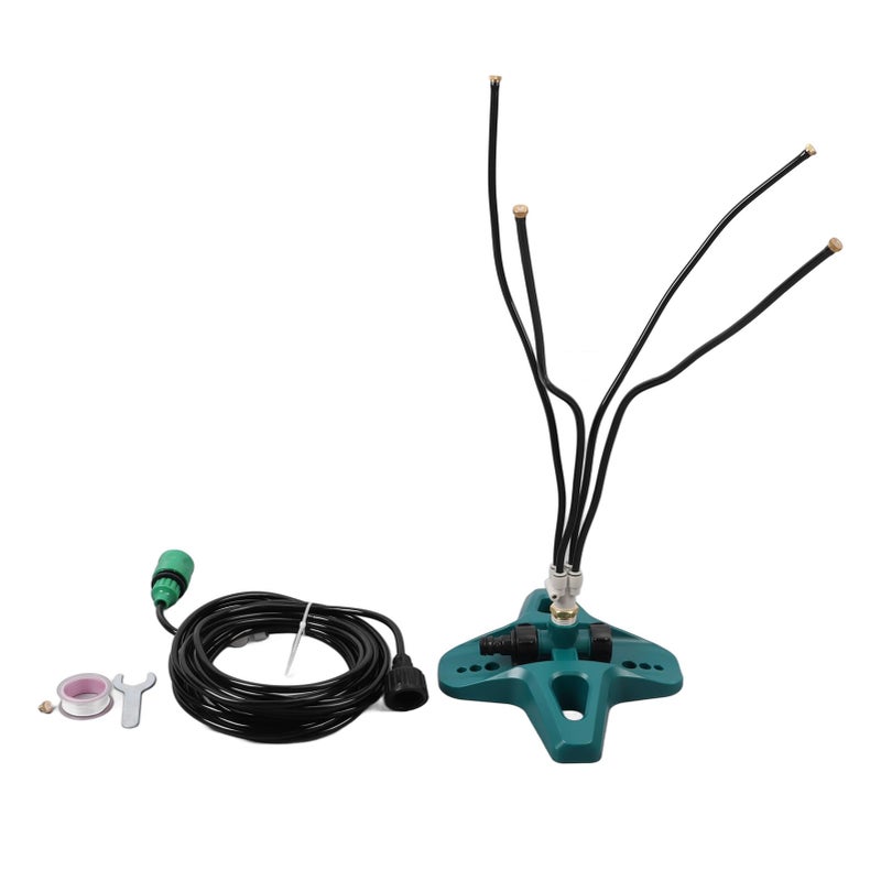 Outdoor Portable Misting Cooling System with 4 Brass Nozzles and 8 Meter Hose - Image 2