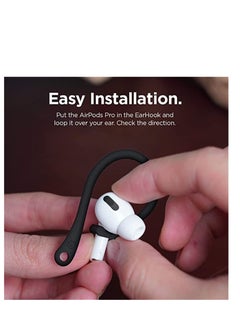 KASTWAVE TPU Ear Hooks Designed for Apple AirPods 1, 2 and Pro, Ergonomic Design and Durable TPU Construction, Perfect for Exercising Running Jogging Cycling and Gym Gift for Friends and Family 2 Pcs  - Image 2