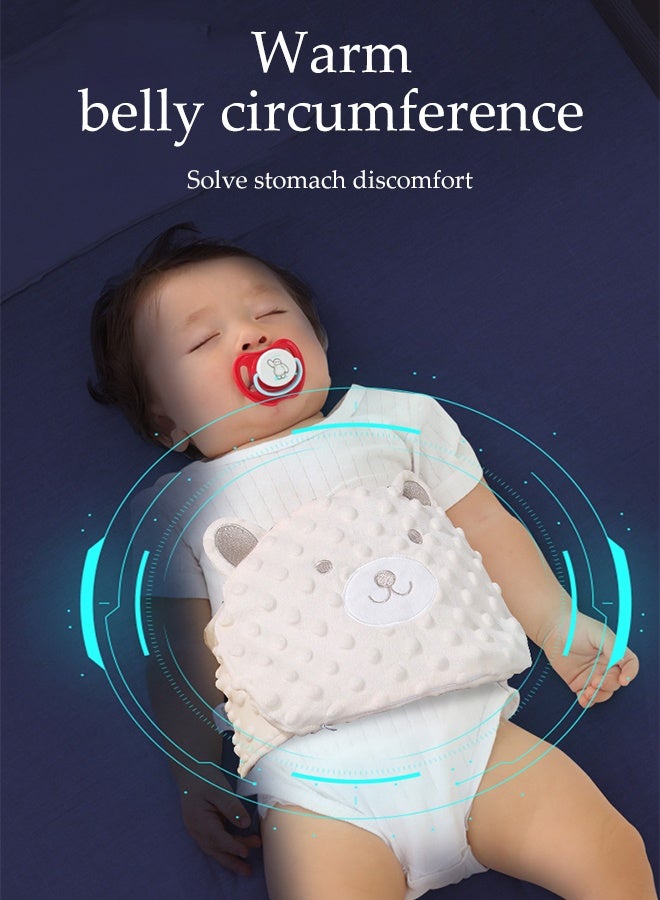 DUNISO Home care Baby Colic Relief Belt,Heated Tummy Wrap for Upset Stomach and Soothes  ,Adjustable 100% Cotton,Baby Belly Protector , 0 - 3 Years (Beige) - Image 5