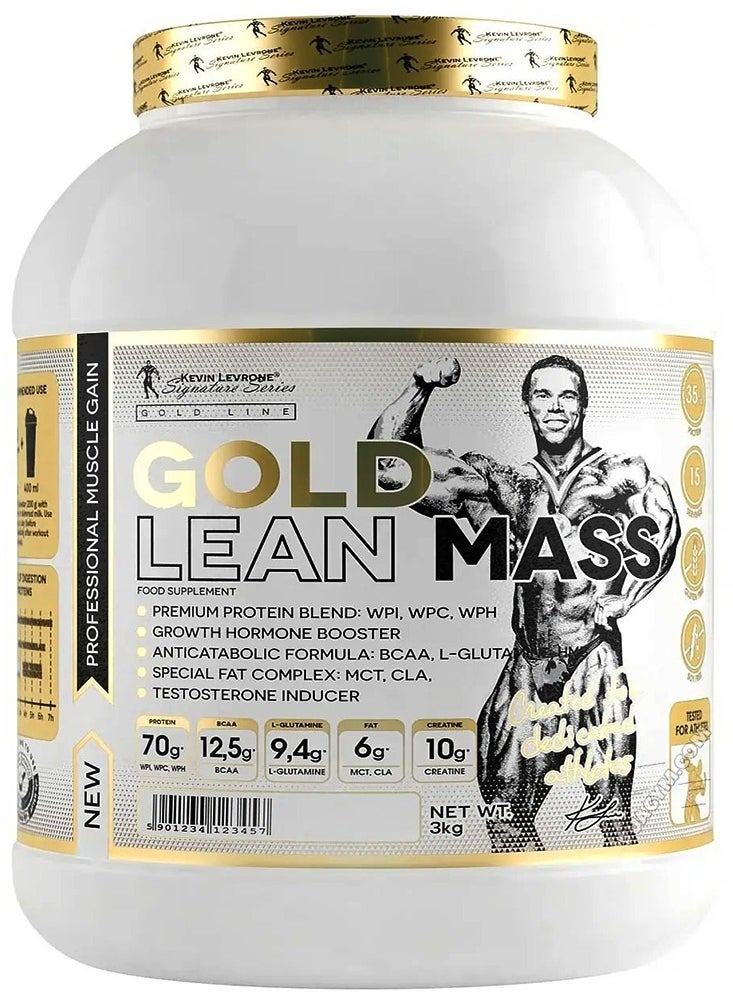 KEVIN LEVRONE - Gold Lean Mass Pistachio Flavour,70g of Protein Per Serving 3 Kg - Image 1