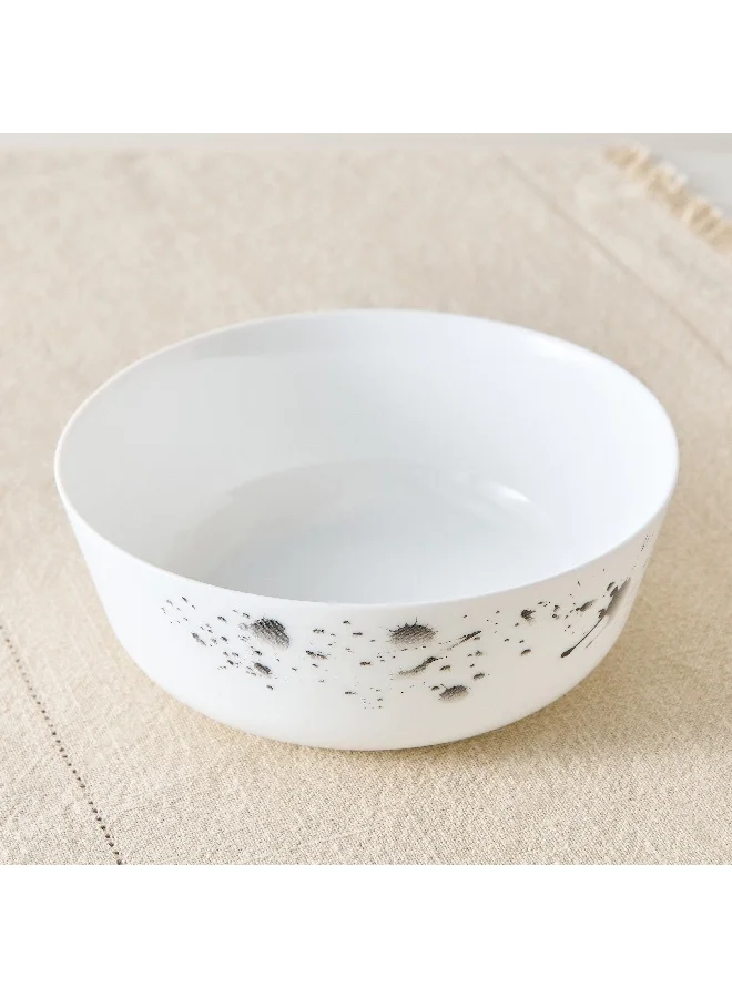 Home Box Splatter Opalware Serving Bowl 20 x 7.3 x 20 cm