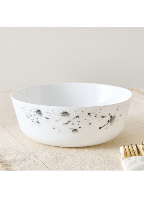 Splatter Opalware Serving Bowl 20 x 7.3 x 20 cm
