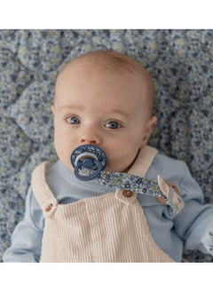 BIBS Liberty Pacifier Clip, Chamomile Lawn, Violet Sky  - Image 4