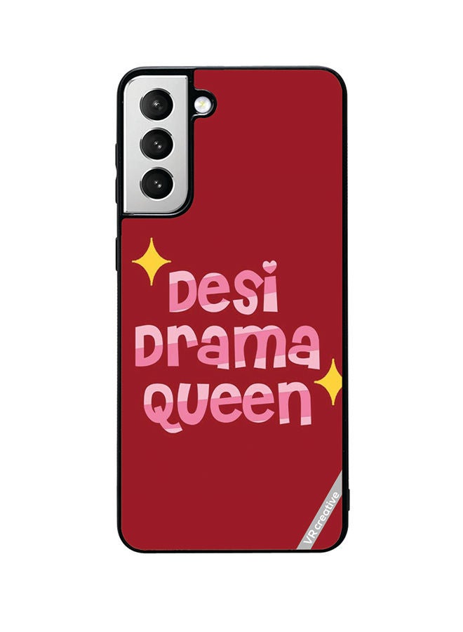 VR CREATIVE Protective Case Cover For Samsung Galaxy S22 Plus 5G Desi Drama Queen Design Multicolour - Image 1