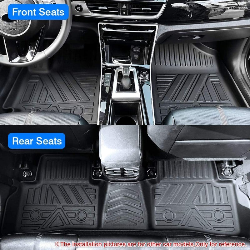 KUST All Weather Floor Mats for 2015-2021 Lexus NX300/NX300h/NX200t - Non-Slip Black Liners - Image 2