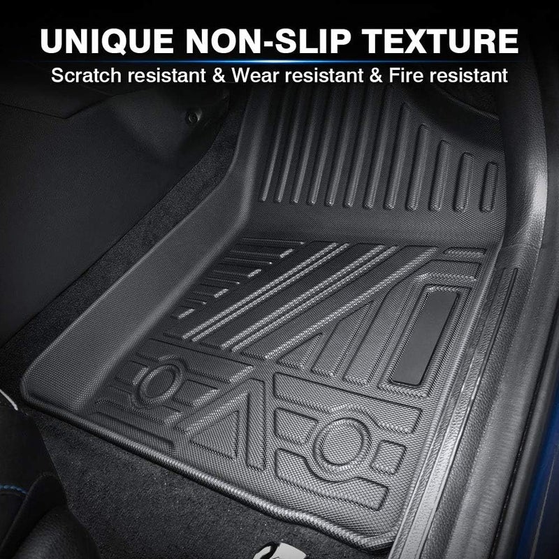 KUST All Weather Floor Mats for 2015-2021 Lexus NX300/NX300h/NX200t - Non-Slip Black Liners - Image 5