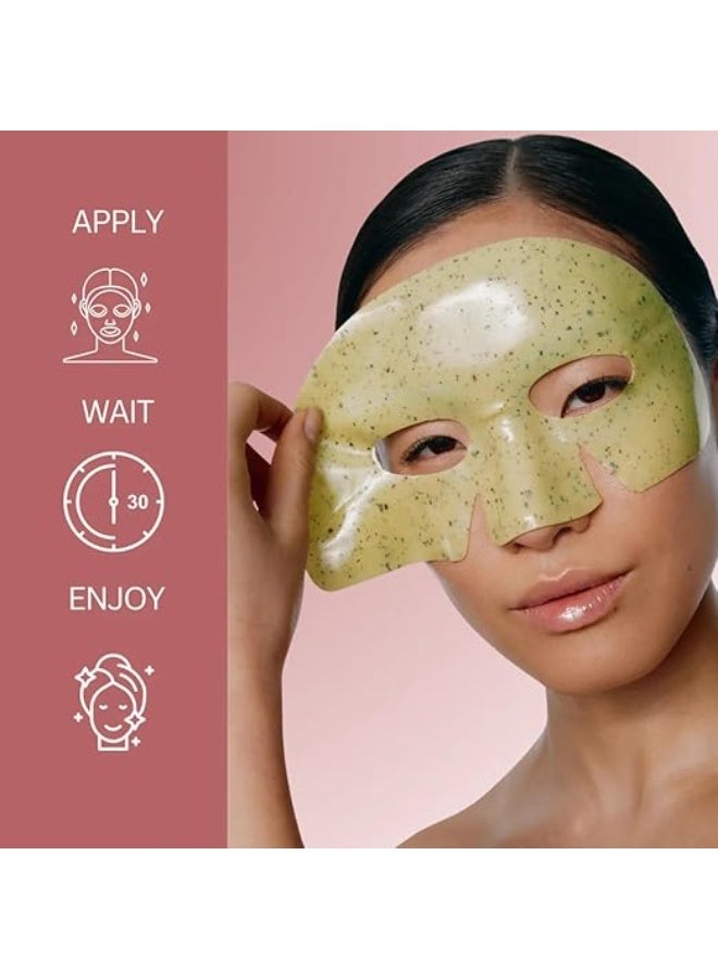 HFRUI  Green Tea Mask – Calming Peel Off Mask for Face – tea polyphenols-Deep Cleansing & Hydrating Green Tea Facial Mask for Smooth, Radiant Skin (4 units) - Image 3