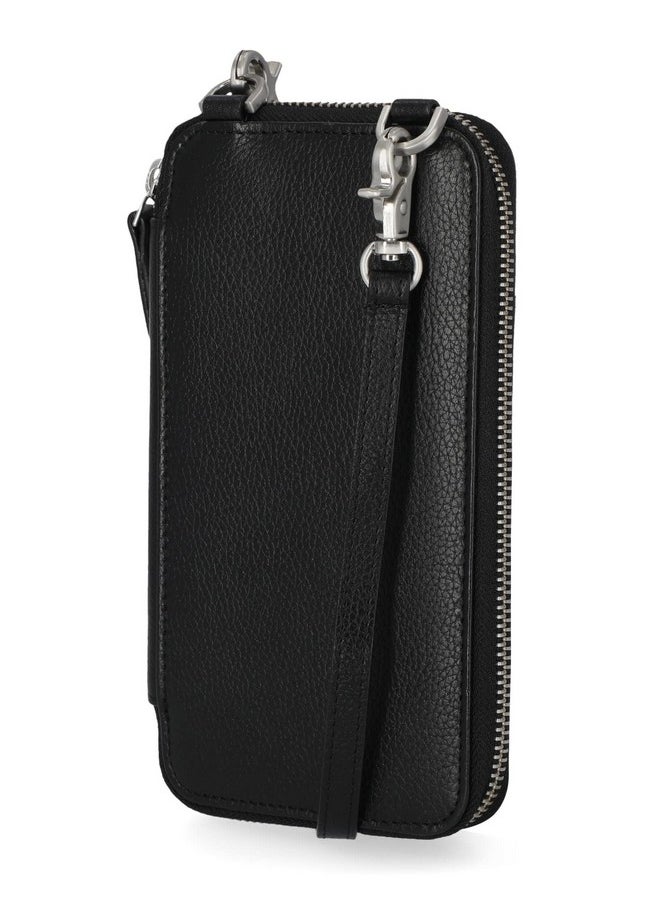 Timberland Womens Wallet Rfid Leather Crossbody Phone Bag Black (Pebble) One Size Us  - Image 3