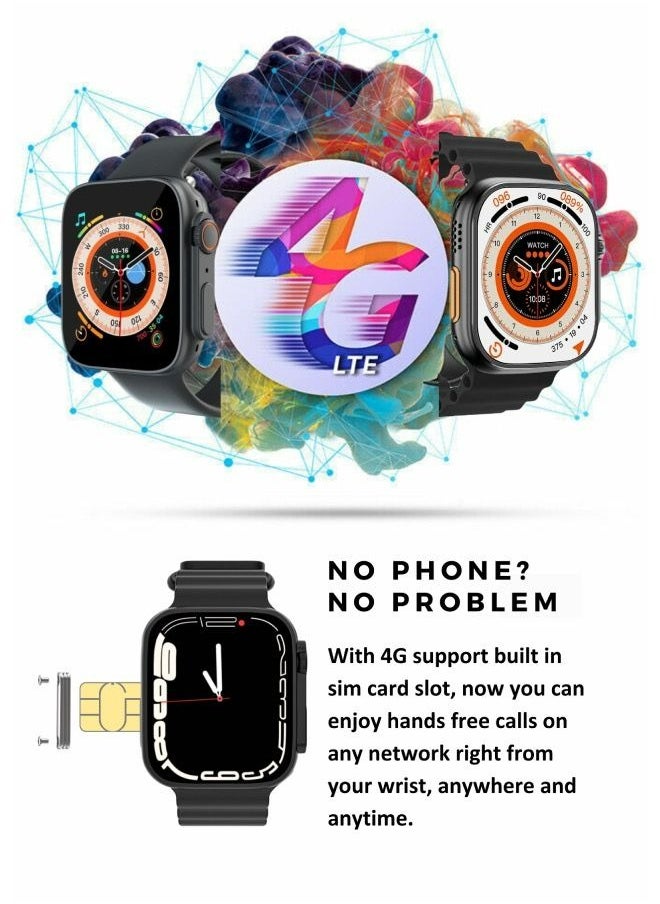 ULHYC - 4G SIM Smart Watch 4GB Ram 64GB Rom 2.2 inch Display Support Google store download application Built In Wifi GPS Bluetooth Fitness Tracker - Image 1