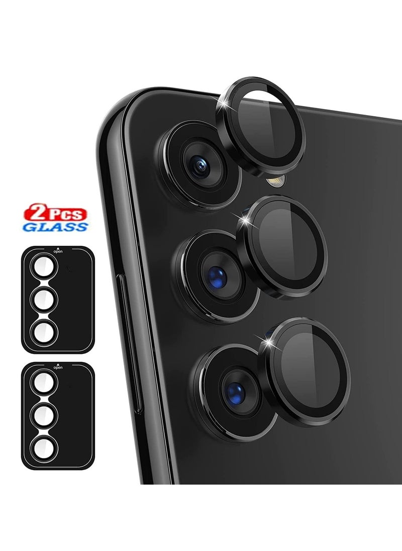 Generic (2pack for Samsung Galaxy A15 5G Camera Lens Protector, Scratch-Resistant HD Clarity Ultra-Thin 9H Tempered Glass with Aluminum Edging, Individual Metal Lens Cover (Black)  - Image 1