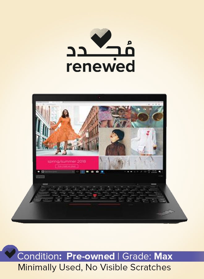 لينوفو تم تجديده - كمبيوتر محمول ThinkPad X390 بشاشة مقاس 13.3 بوصة ومعالج Intel Core i5 الجيل الثامن وذاكرة وصول عشوائي سعة 16 جيجابايت ومحرك أقراص SSD سعة 512 جيجابايت ونظام تشغيل Windows 10 Professional إنجليزي أسود - Image 1