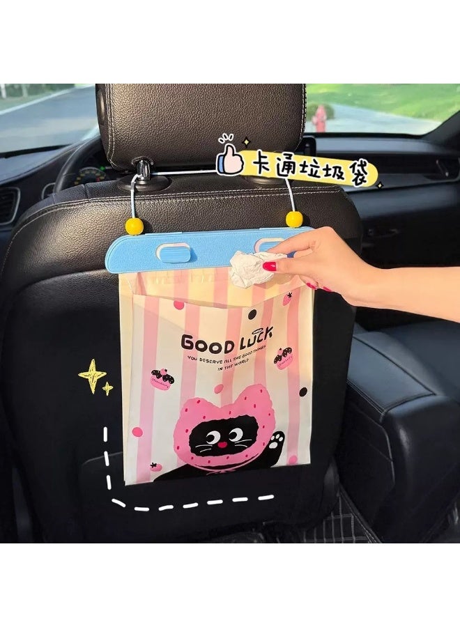 تصميم مبتكر | أكياس نفايات للسيارة | قابلة للتعليق وسميكة | أكياس تنظيف محمولة | سهلة التمزق والاستخدام | كبيرة ومتينة وغير قابلة للتسريب - Image 1