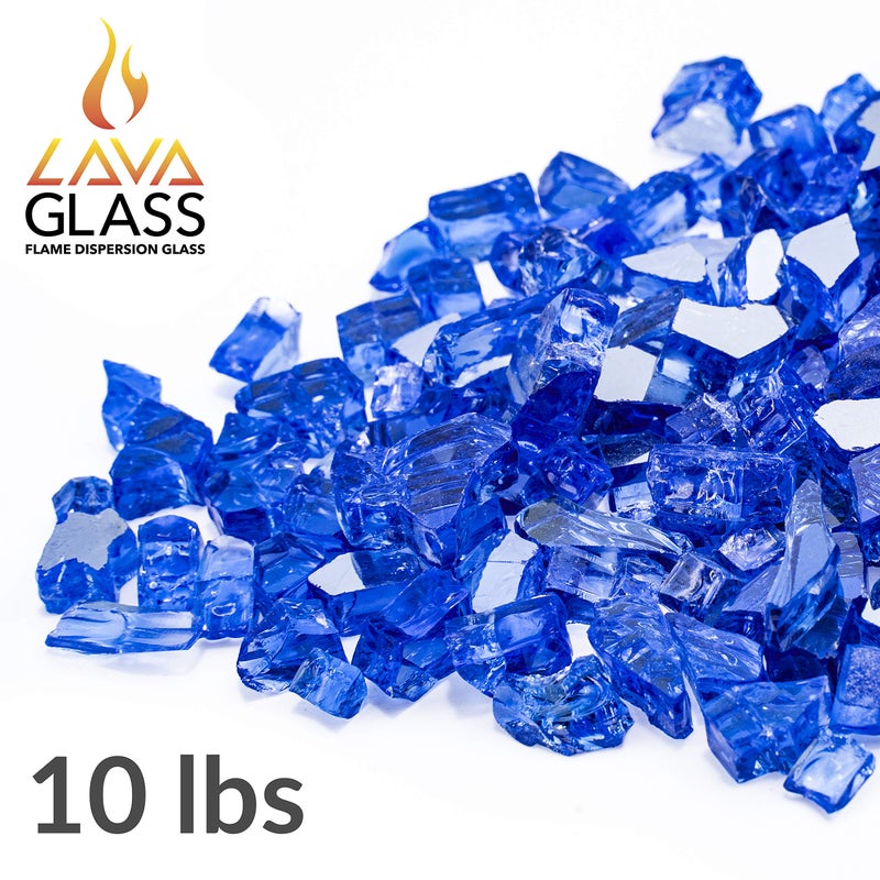 Bond Manufacturing 50689 Classic Cut Lavaglass for Gas Fire Pits, Indigo Dream - Image 4