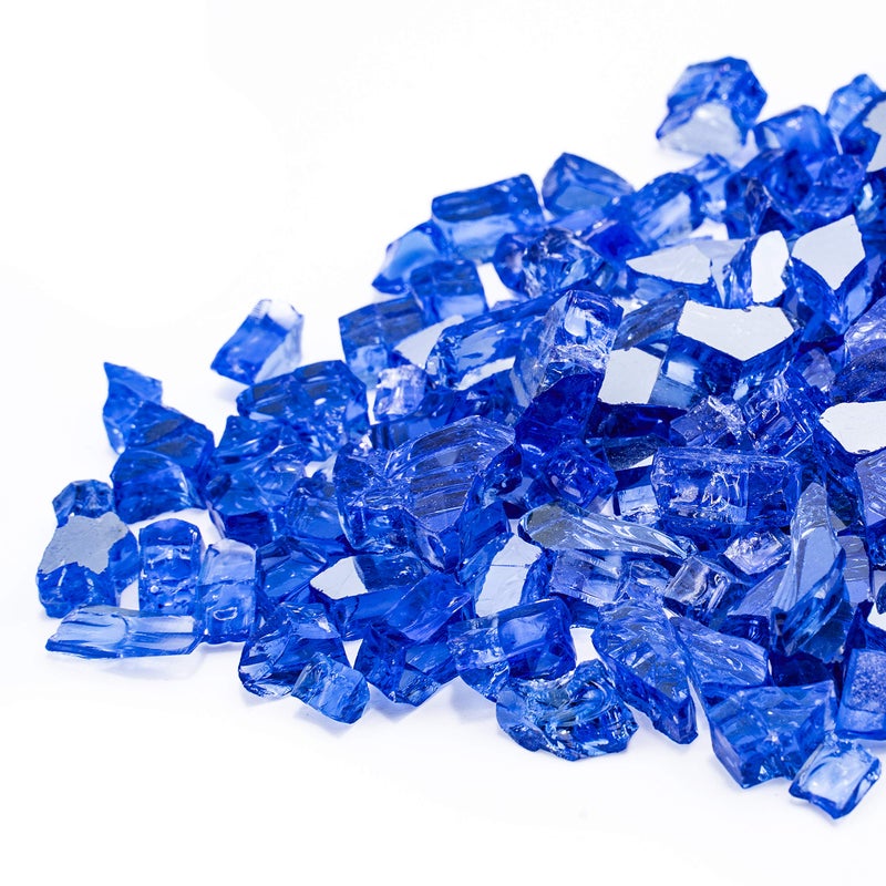Bond Manufacturing 50689 Classic Cut Lavaglass for Gas Fire Pits, Indigo Dream - Image 1